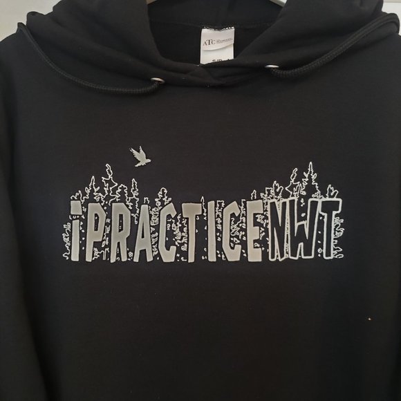 IPRACTICENWT - Black Hoodie - Size SMALL unisex - Picture 7 of 9